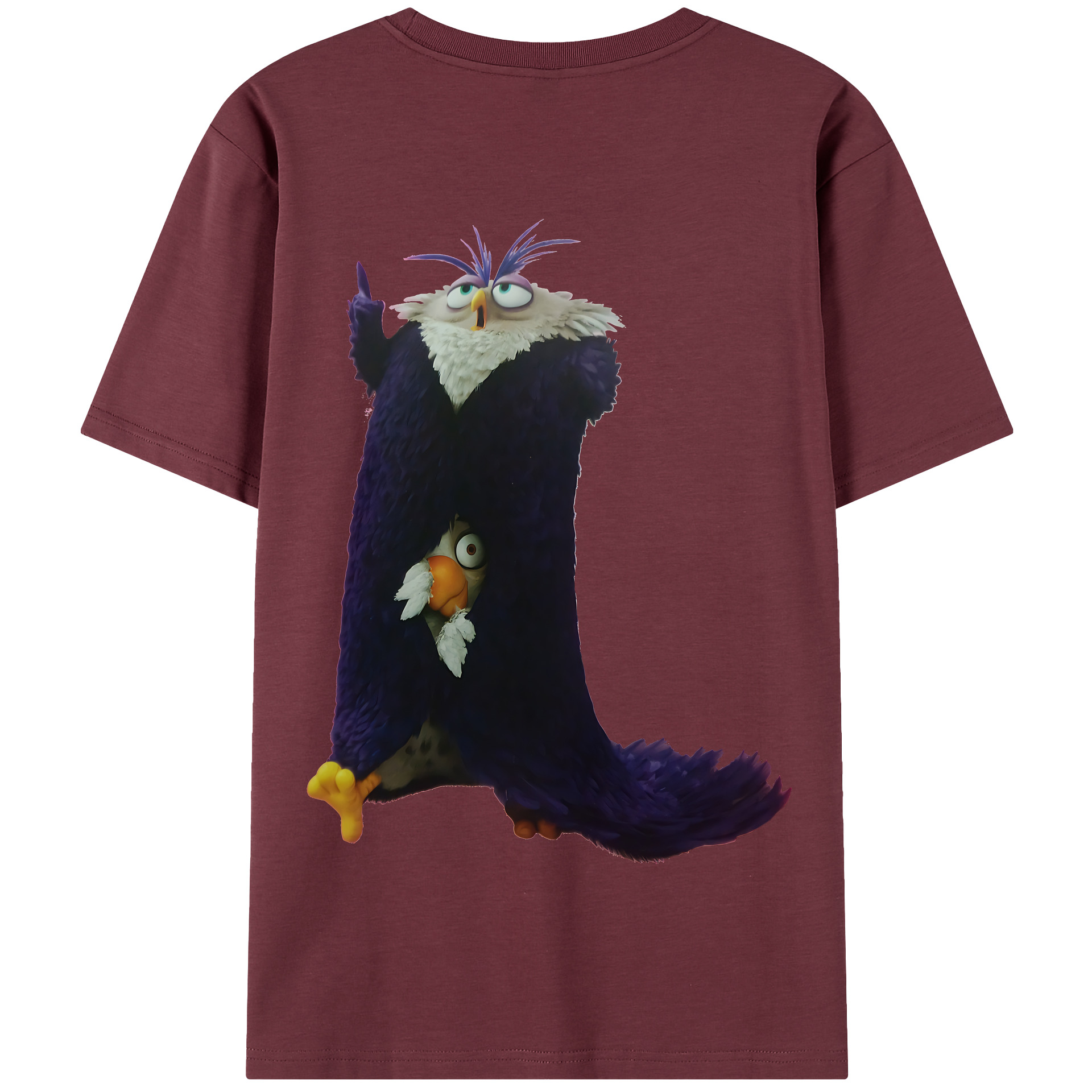 （画像用） Angry Birds アングリーバード 綿100％半袖Tシャツ（背面プリント）